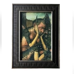 Devil Satanic Satan Gothic Occult Vintage Satanic Pagan framed photo Occult Art